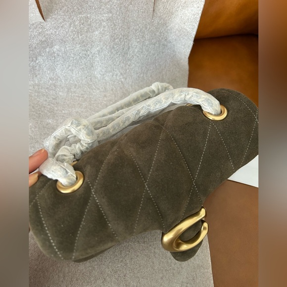 Coach Quilted Tabby Small Suede Shoulder Bag 20 - Picture 6 of 11